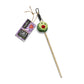 Green and Wild's Christmas Sprouty McSprout Face Eco Teaser Cat Toy with Catnip