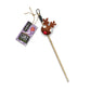 Green and Wild's Christmas Dasher Eco Teaser Cat Toy with Catnip