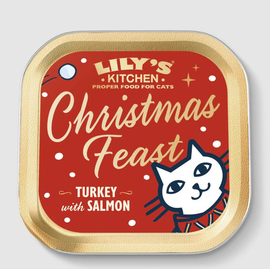 Lily's Kitchen Christmas Turkey & Salmon Pate for Cats 85g