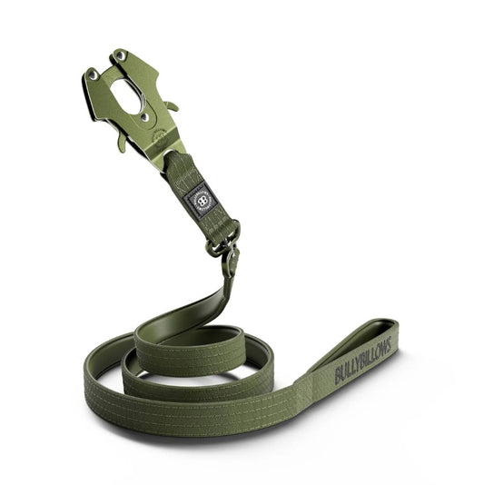 BullyBillows LIGHTER Swivel Combat Lead Neoprene Lined Lead 1.4m Khaki