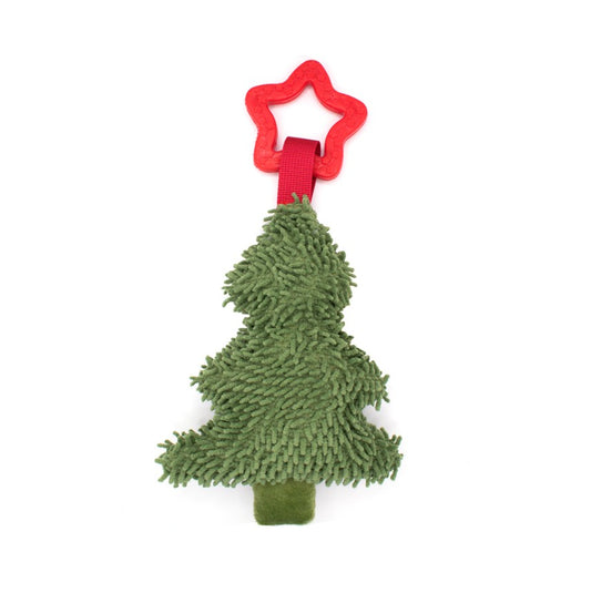 Great&Small Christmas Cuddly Tree with TPR Star Dog Toy