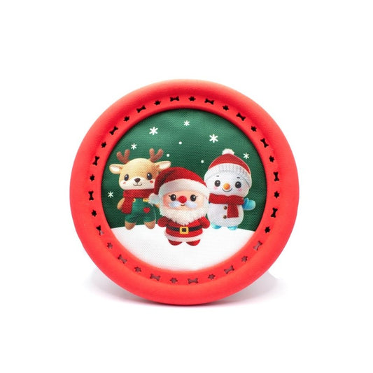 Great&Small Santa and Friends Christmas Frisbee Dog Toy