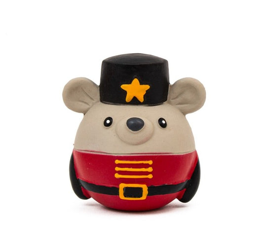 Great&Small Christmas Latex Nutcracker Mouse Dog Toy