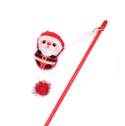 Great&Small Santa and Friends Christmas Santa Dangler Cat Toy