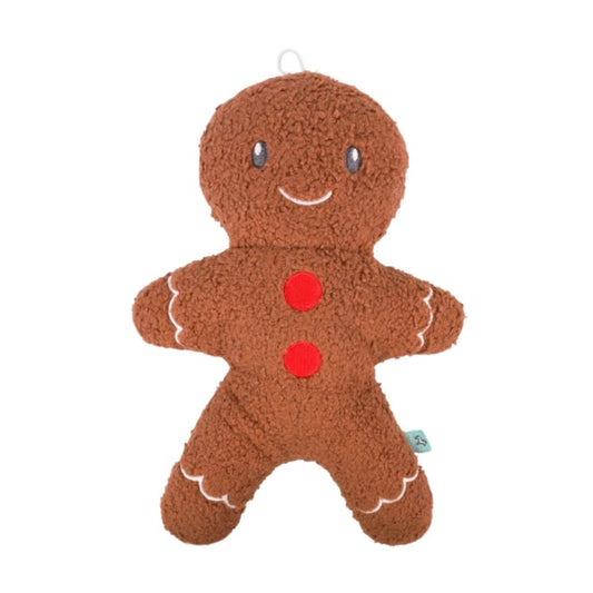 Rosewood Tufflove Christmas Gingerbread Man Dog Toy