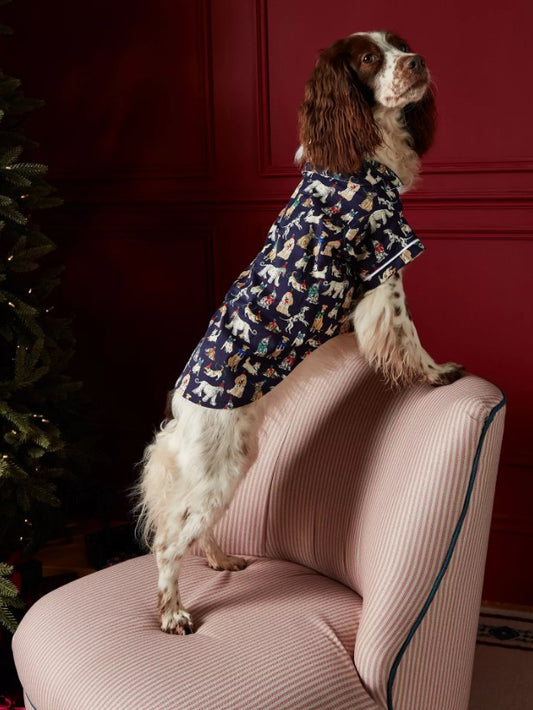 Joules Christmas Festive Dog Pyjamas