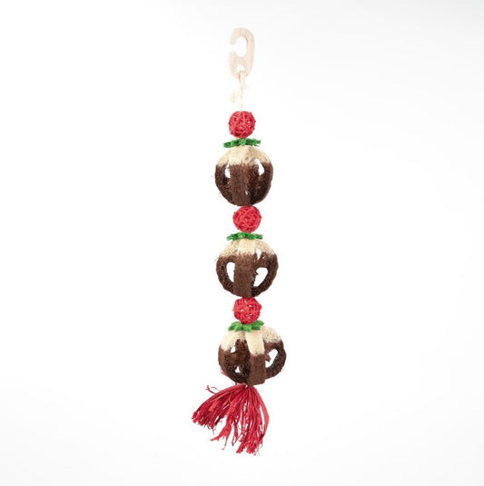 Rosewood Christmas Cupid & Comet Loofa Pudding Garland Toy for Small Animals