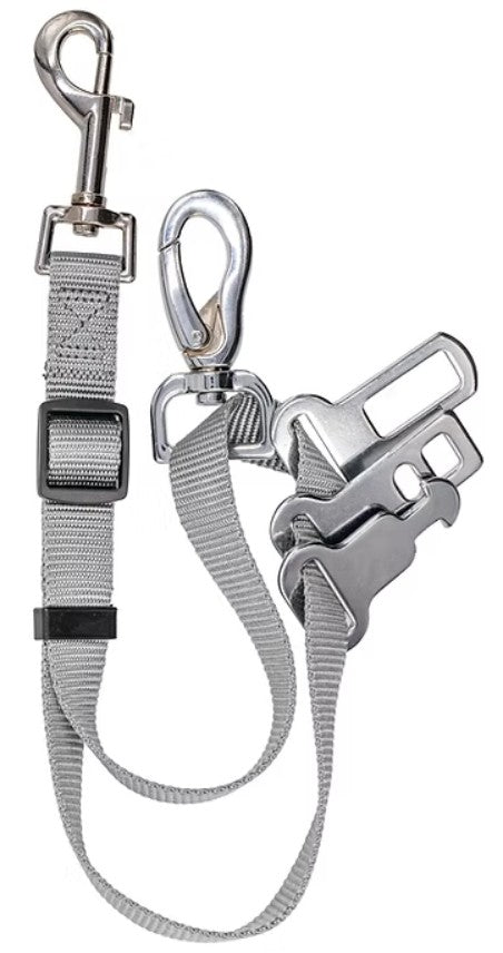 Sötnos Car Restraint Travel Safe Seat Belt Dog Lead Grey