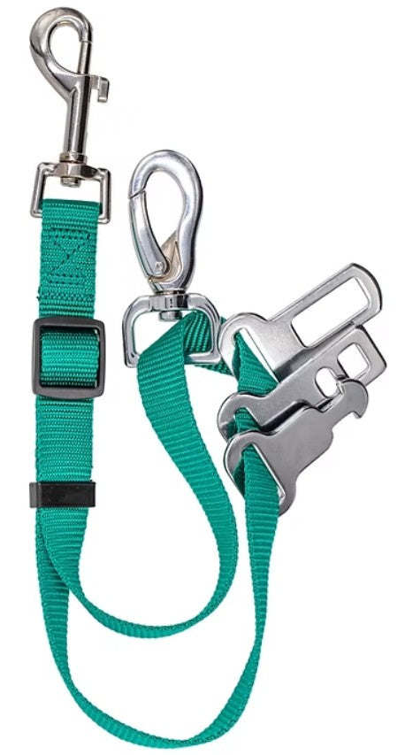 Sötnos Car Restraint Travel Safe Seat Belt Dog Lead Teal