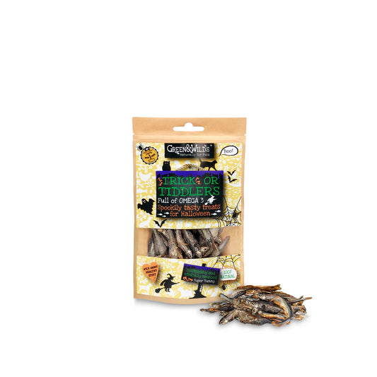 Green & Wild's Trick or Tiddlers Cat Treats 40g