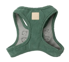 Fuzzyard Life Corduroy Step In Dog Harness Myrtle Green