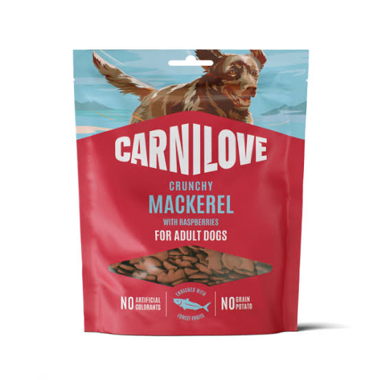 Carnilove Mackerel with Raspberries Crunchy Snack Treats 200g