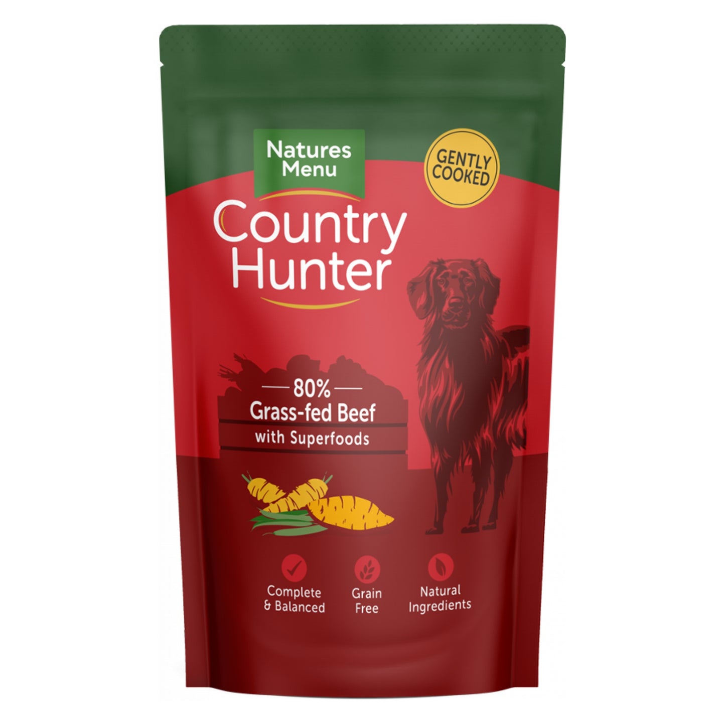 Country Hunter Grass Grazed Beef Wet Dog Food Pouches 150g
