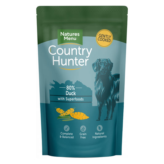 Country Hunter Succulent Duck Wet Dog Food Pouches 150g