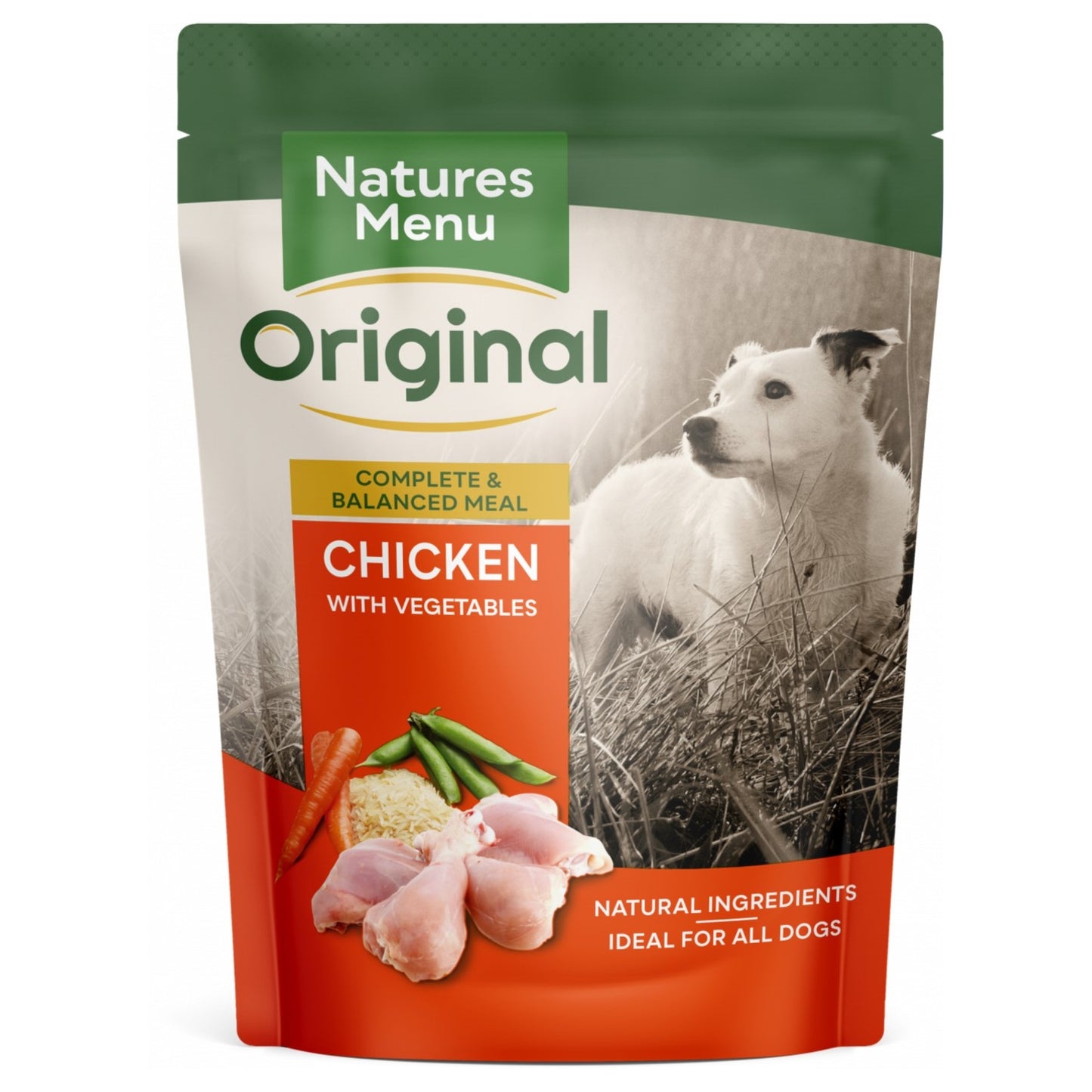 Natures Menu Adult Chicken with Vegetables Wet Dog Food Pouch 300g