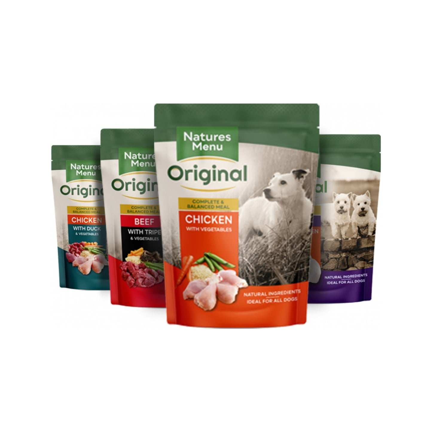 Natures Menu Adult Wet Dog Food Pouch Selection 8 x 300g