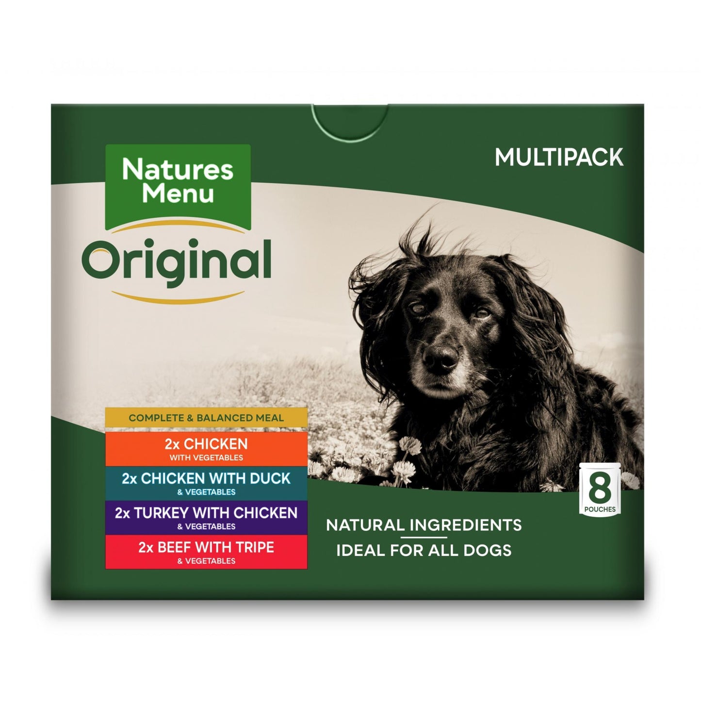 Natures Menu Adult Wet Dog Food Pouch Selection 8 x 300g