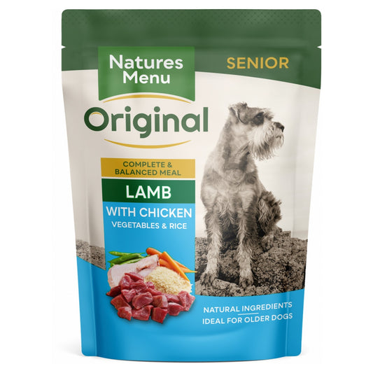 Natures Menu Senior Lamb with Chicken Wet Dog Food Pouch 300g