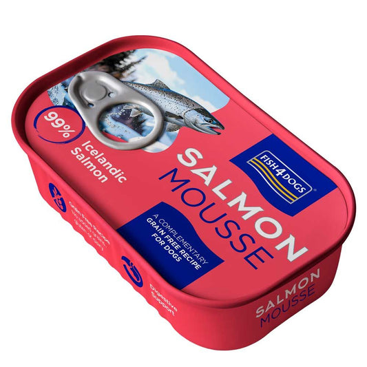 Fish4Dogs Salmon Mousse Wet Dog Food Can 90g