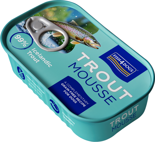 Fish4Dogs Trout Mousse Wet Dog Food Can 90g