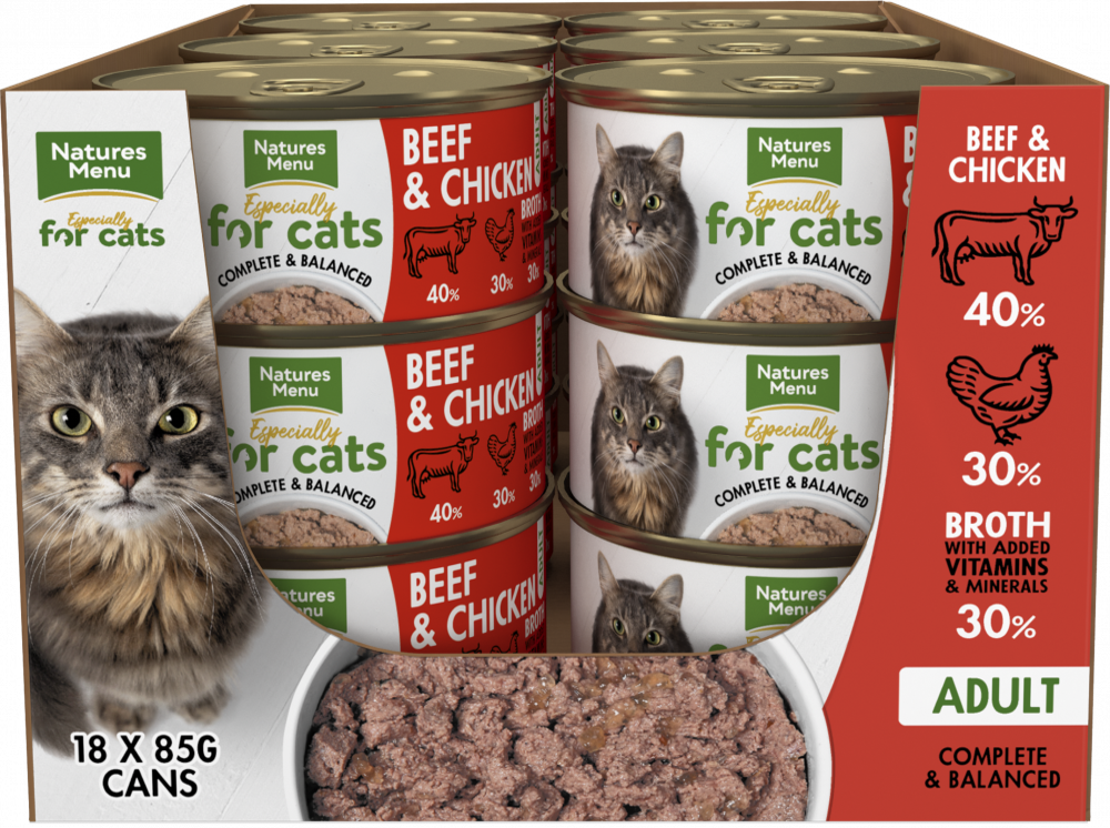 Natures Menu Especially For Cats Beef & Chicken Wet Cat Food Can 85g