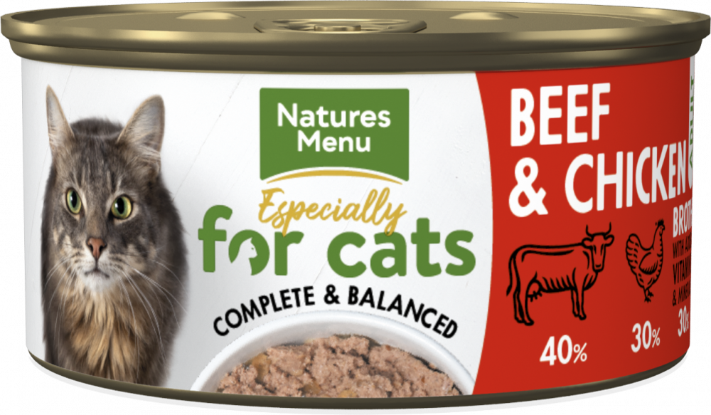 Natures Menu Especially For Cats Beef & Chicken Wet Cat Food Can 85g