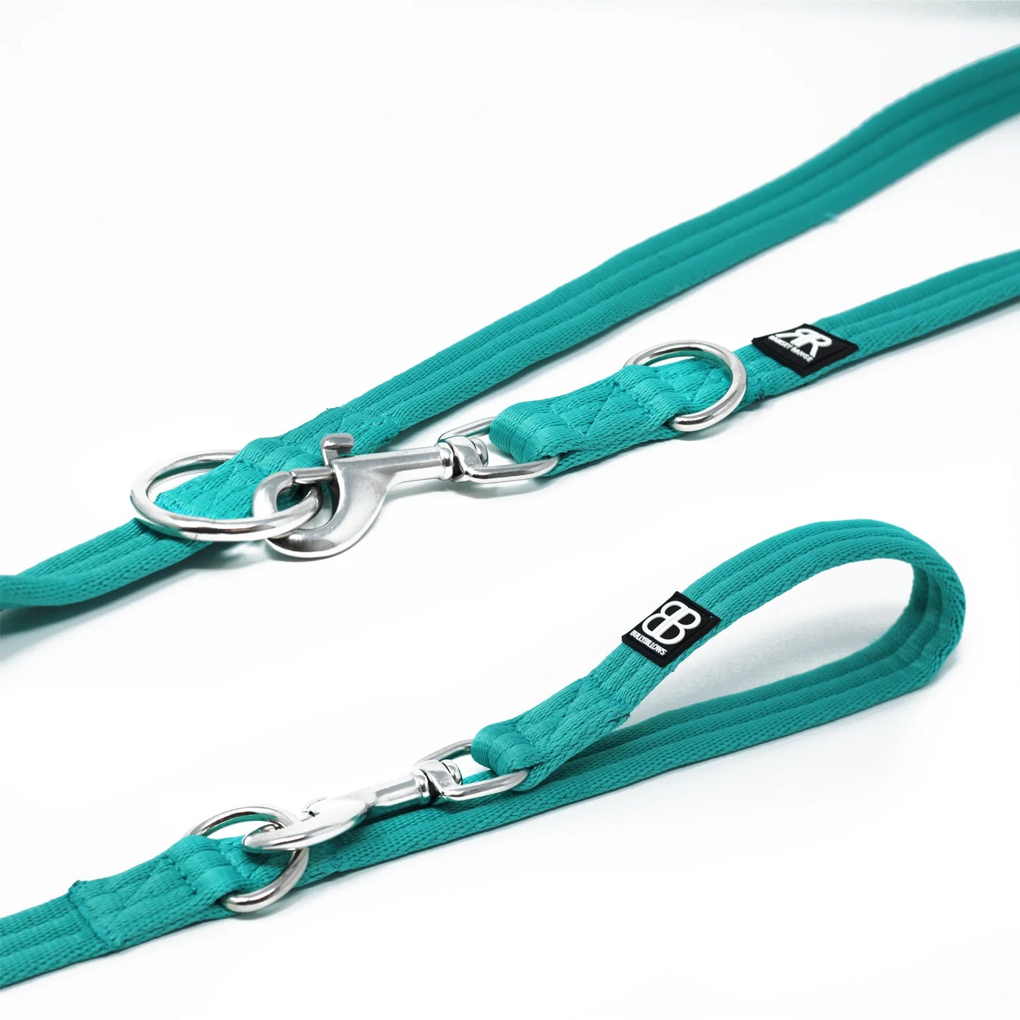 BullyBillows Double Ended Training Dog Lead Turquoise