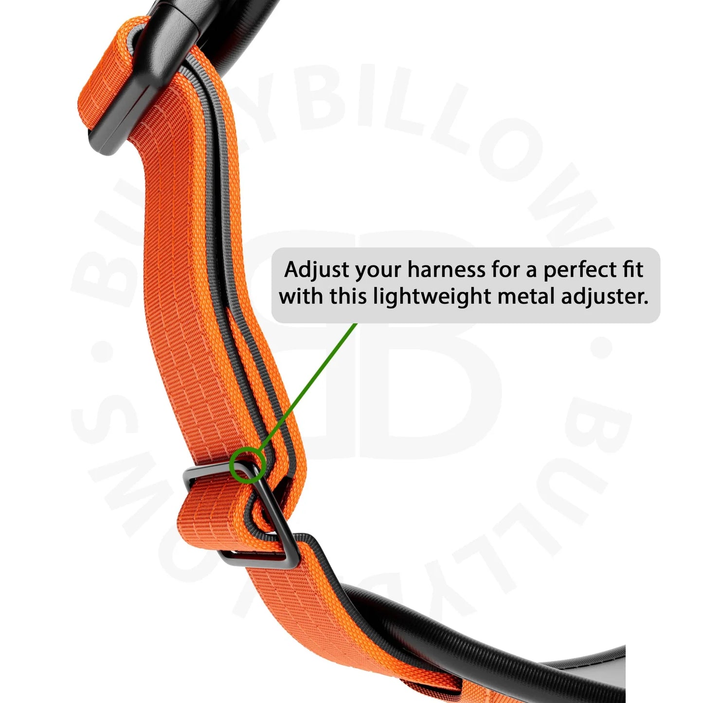 BullyBillows Premium Comfort Dog Harness Orange