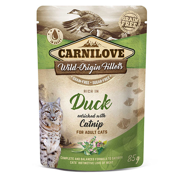 Carnilove Cat Duck with Catnip Wet Pouch 85g