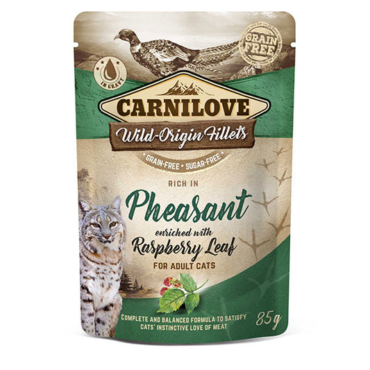 Carnilove Cat Pheasant with Raspberry Leaves Wet Pouch 85g