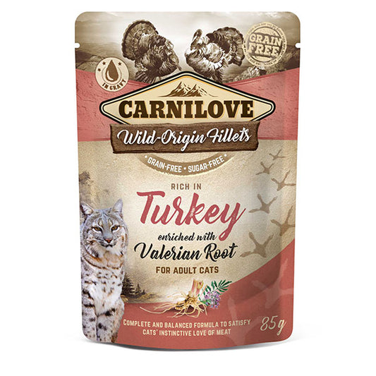 Carnilove Cat Turkey with Valerian Root Wet Pouch 85g