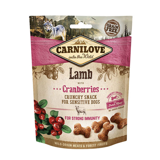 Carnilove Lamb with Cranberries Crunchy Snack Treats 200g