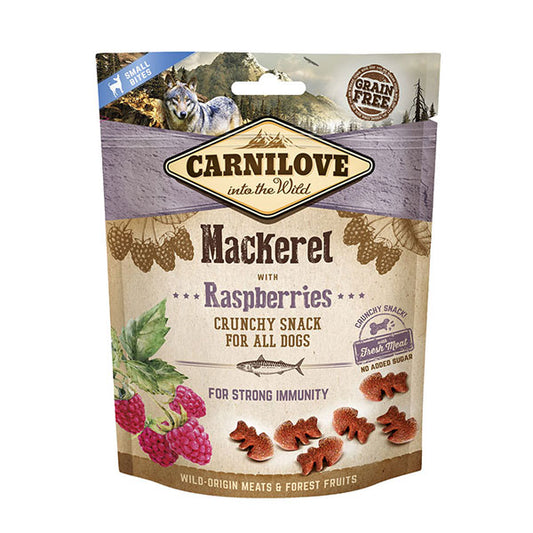 Carnilove Mackerel with Raspberries Crunchy Snack Treats 200g