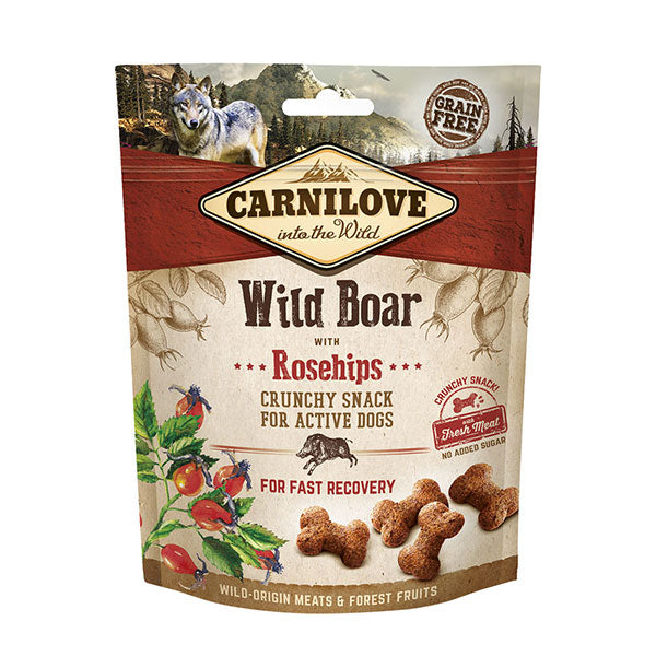 Carnilove Wild Boar with Rosehips Crunchy Snack Treats 200g