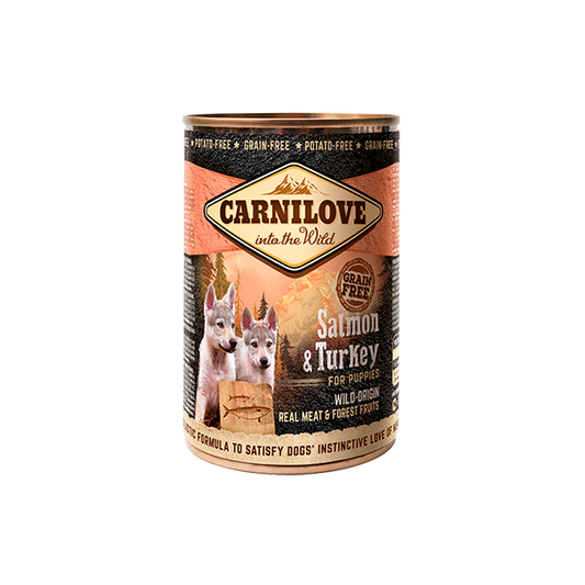 Carnilove Salmon & Turkey Puppy Wet Dog Food Can 400g