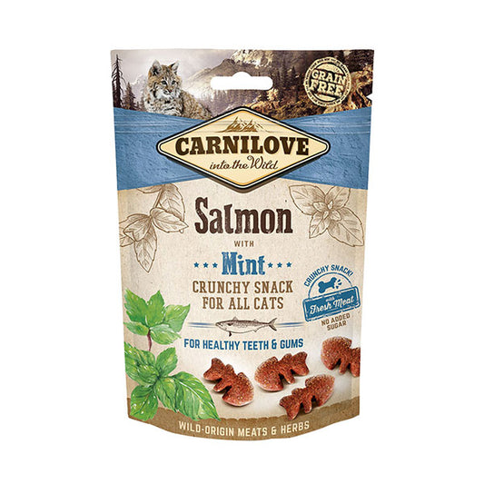 Carnilove Cat Salmon with Mint Crunchy Snack Treats 50g