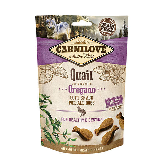 Carnilove Quail with Oregano Soft Snack Treats 200g