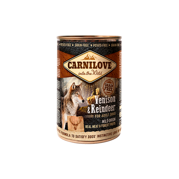 Carnilove Venison & Reindeer Wet Dog Food Can 400g