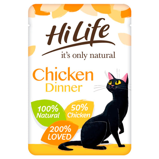 HiLife Chicken Dinner Wet Cat Food Pouch 70g