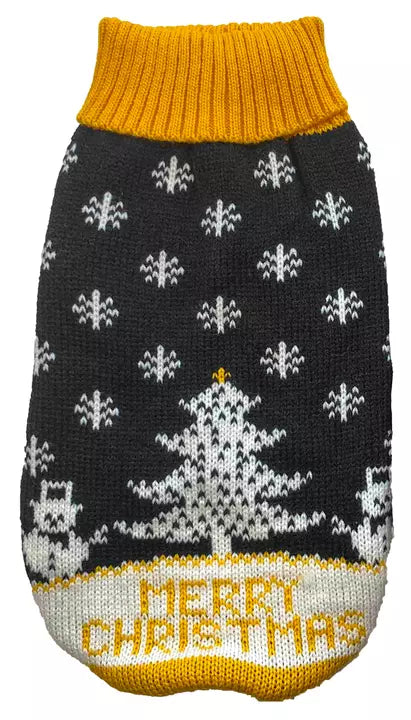 Dog Life Christmas Retro Merry Christmas Cosy Fit Jumper