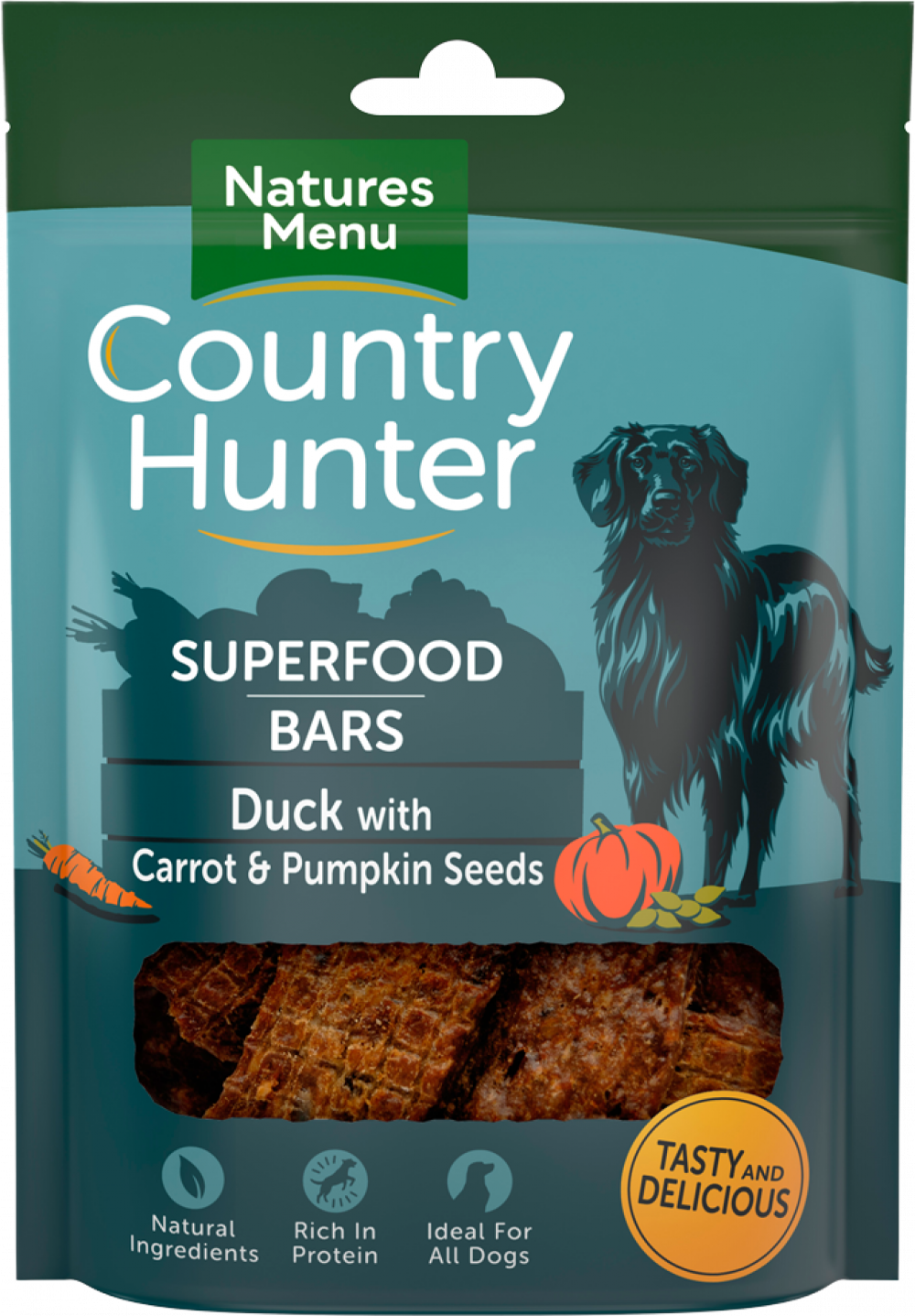 Country Hunter Duck with Carrot & Pumpkin Superfood Treat Bars 100g