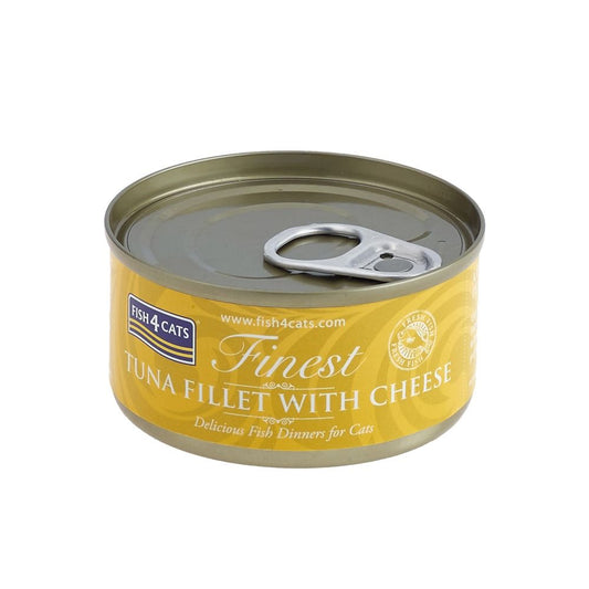 Fish4Cats Tuna Fillet with Cheese Wet Cat Food Can 70g