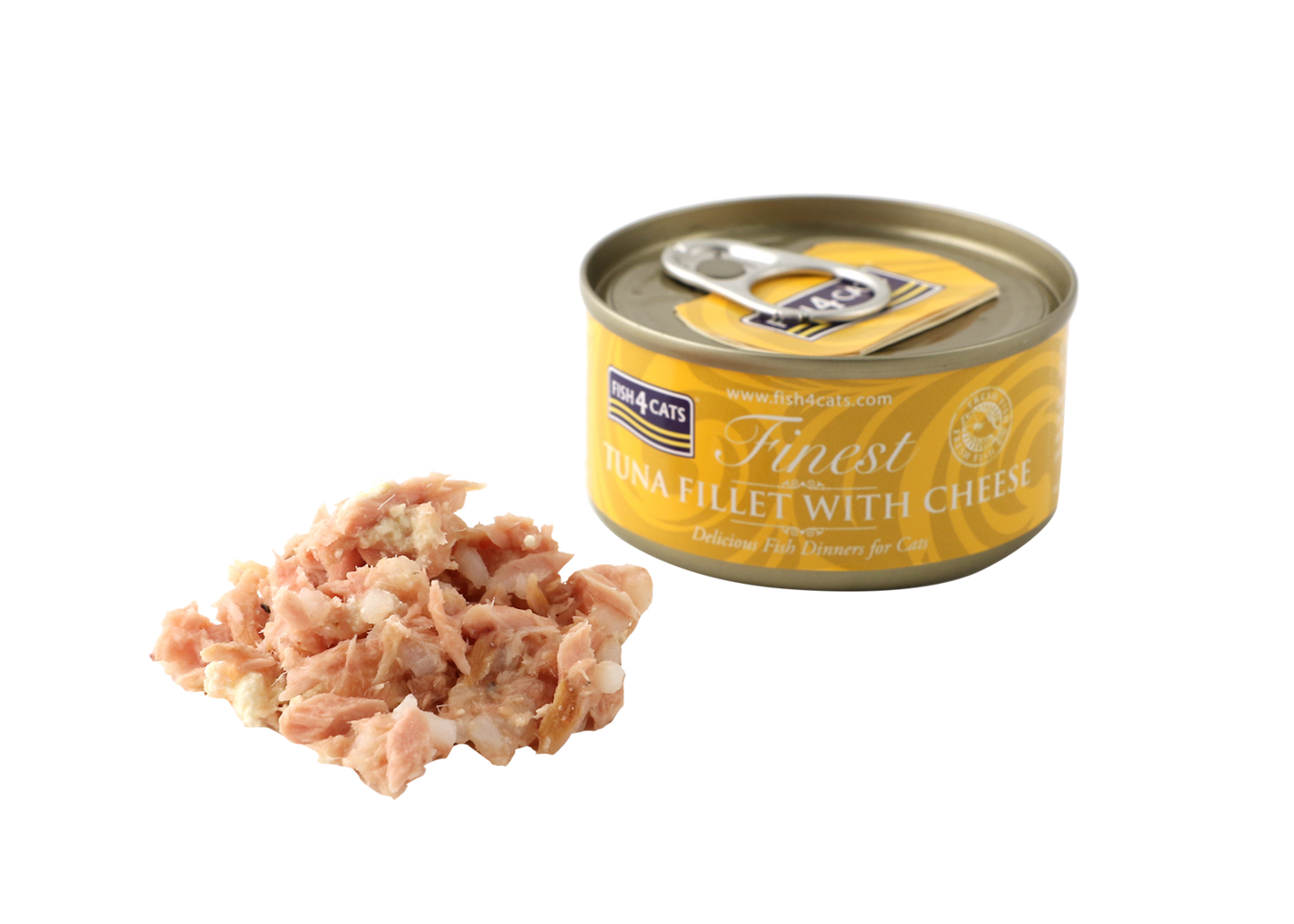 Fish4Cats Tuna Fillet with Cheese Wet Cat Food Can 70g