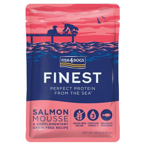 Fish4Dogs Finest Salmon Mousse Pouch 100g