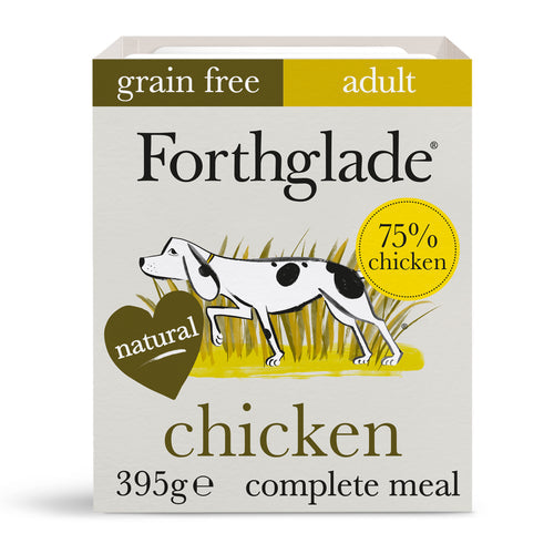 Forthglade Chicken with Butternut Squash & Vegetables Wet Dog Food Tray 395g