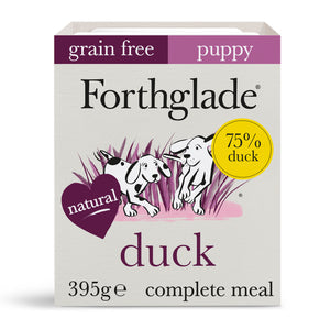 Forthglade Puppy Duck with Sweet Potato & Vegetables Wet Dog Food Tray 395g