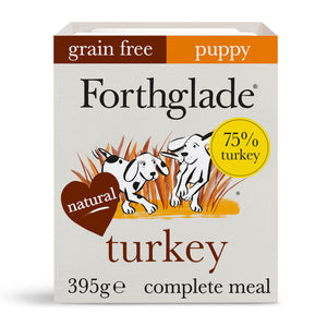 Forthglade Puppy Turkey with Butternut Squash & Vegetables Wet Dog Food Tray 395g