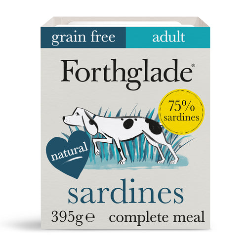 Forthglade Sardines with Sweet Potatoes & Vegetables Wet Dog Food Tray 395g