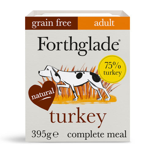 Forthglade Turkey with Sweet Potatoes & Vegetables Wet Dog Food Tray 395g