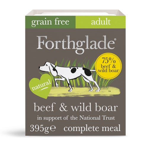Forthglade Gourmet Beef & Wild Boar with Root Vegetables & Apples Wet Dog Food Tray 395g